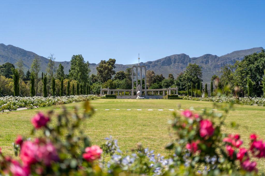 Monumento de los Hugonotes en Franschhoek Sudáfrica