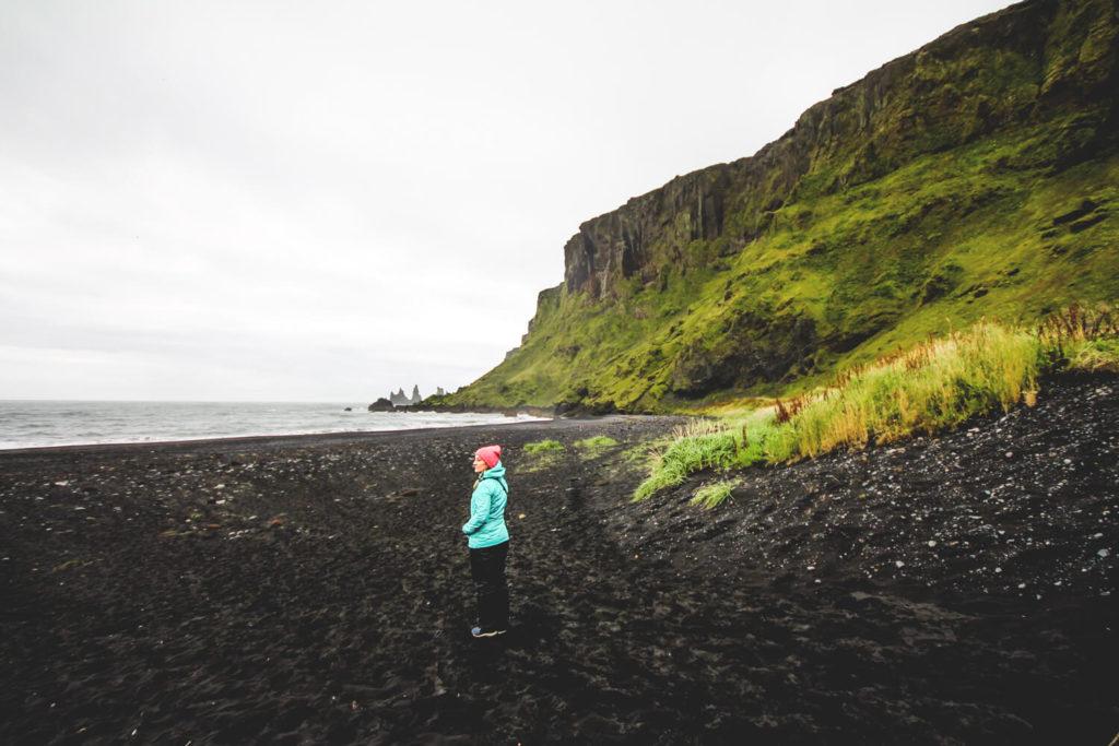 Una de las muchas playas negras en Vík