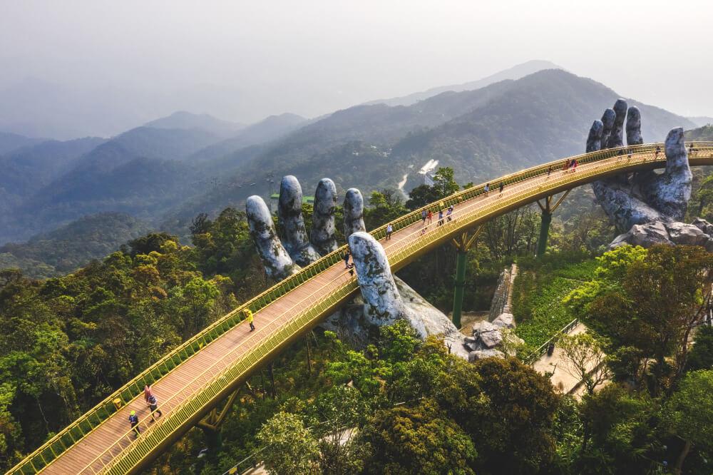 Lugares de interés en Vietnam Puente Dorado