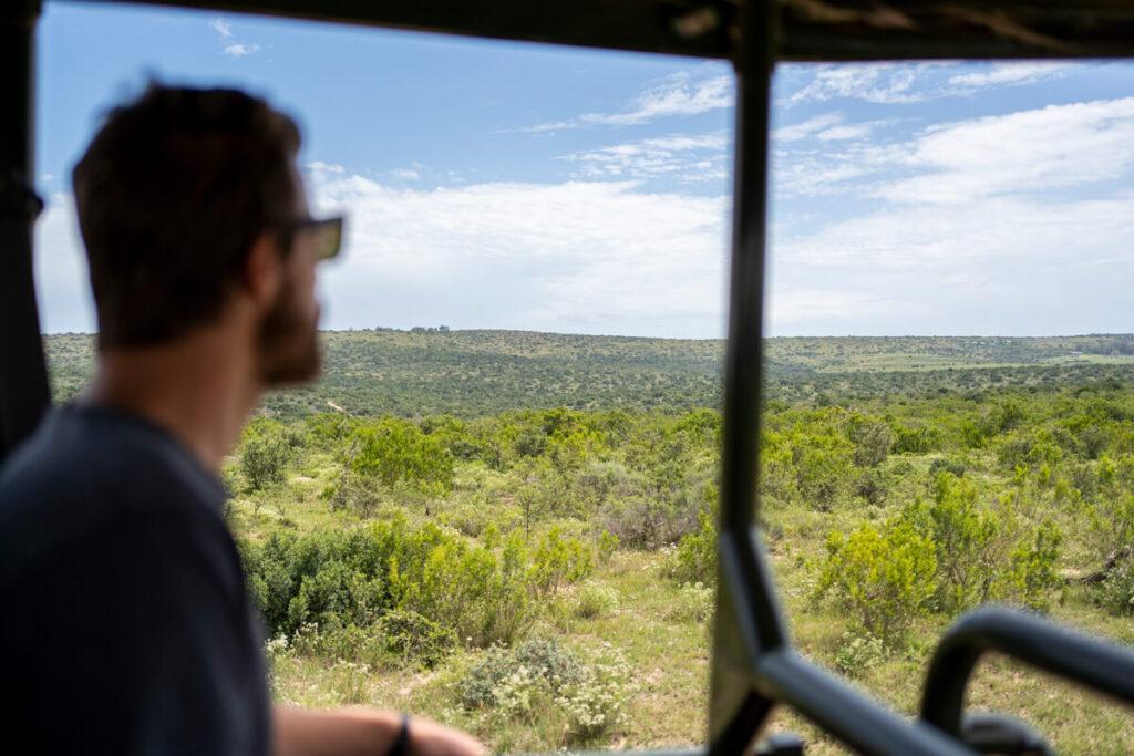 Llegada en jeep al Pumba Private Game Reserve