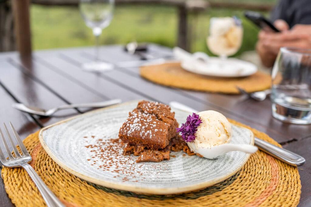 Comida en el Pumba Private Game Reserve