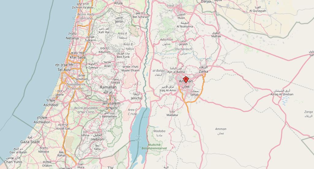 Mapa de Amán - Openstreetmap