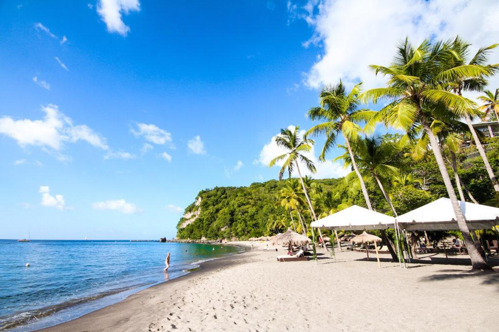 Destinos de febrero Santa Lucía Caribe