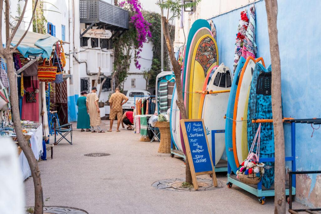 Tiendas de surf en Taghazout