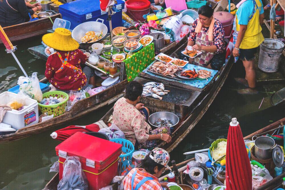 Lugares de interés en Tailandia, Mercado Flotante de Amphawa