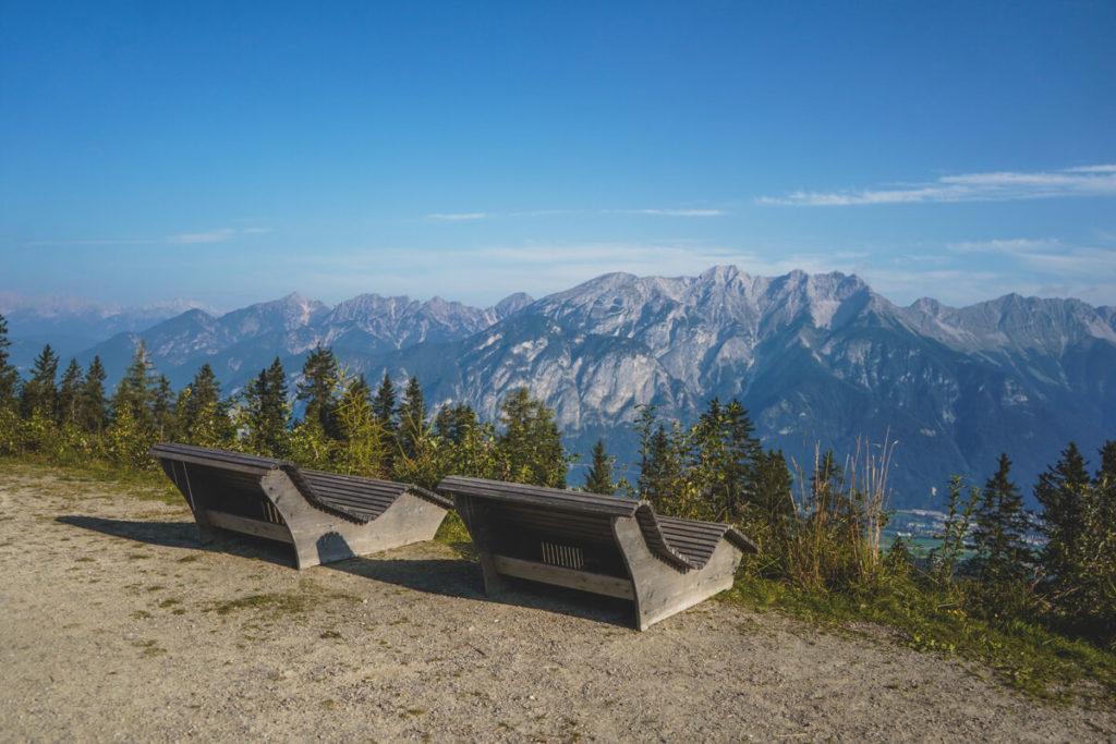 Mutterer-Alm-Vista-Banco-Lago panorámico