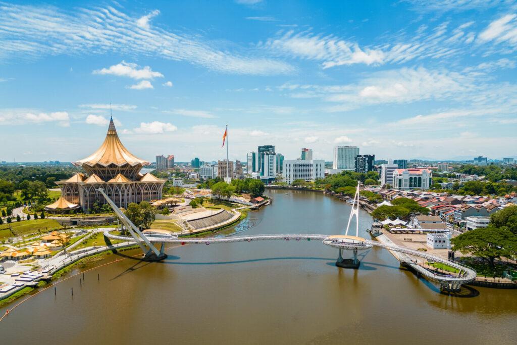 Paseo marítimo Kuching Borneo