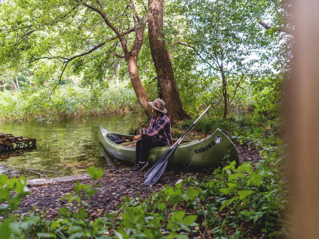 Excursión acuática en Mecklemburgo-Pomerania, Havel, pausa