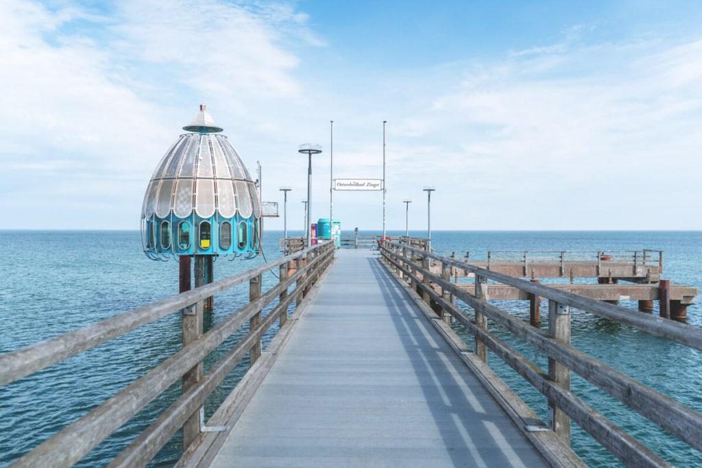 Zingst atractivos góndola de buceo y paseo marítimo