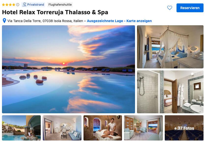Hotel de playa Cerdeña Hotel Relax Torreruja Thalasso & Spa Re