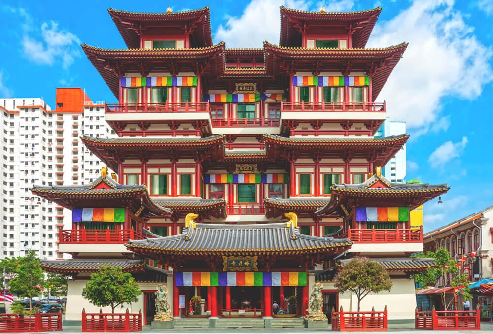 Templo de los Dientes en Chinatown en Singapur
