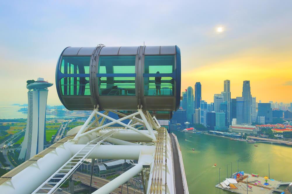 Atracciones de Singapur Rueda de la Fortuna Singapore Flyer