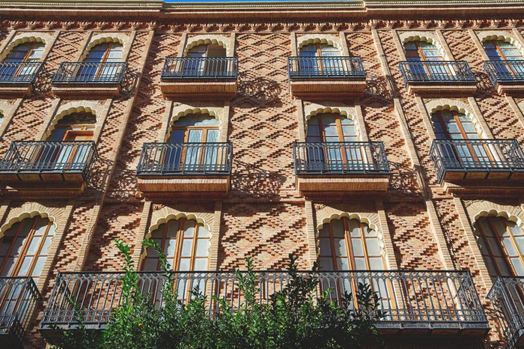 Hausfassade in Ruzafa in Valencia