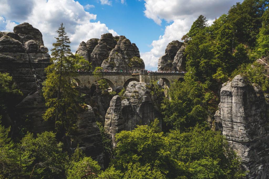 Atracciones en la Suiza Sajona Bastei Basteibrücke