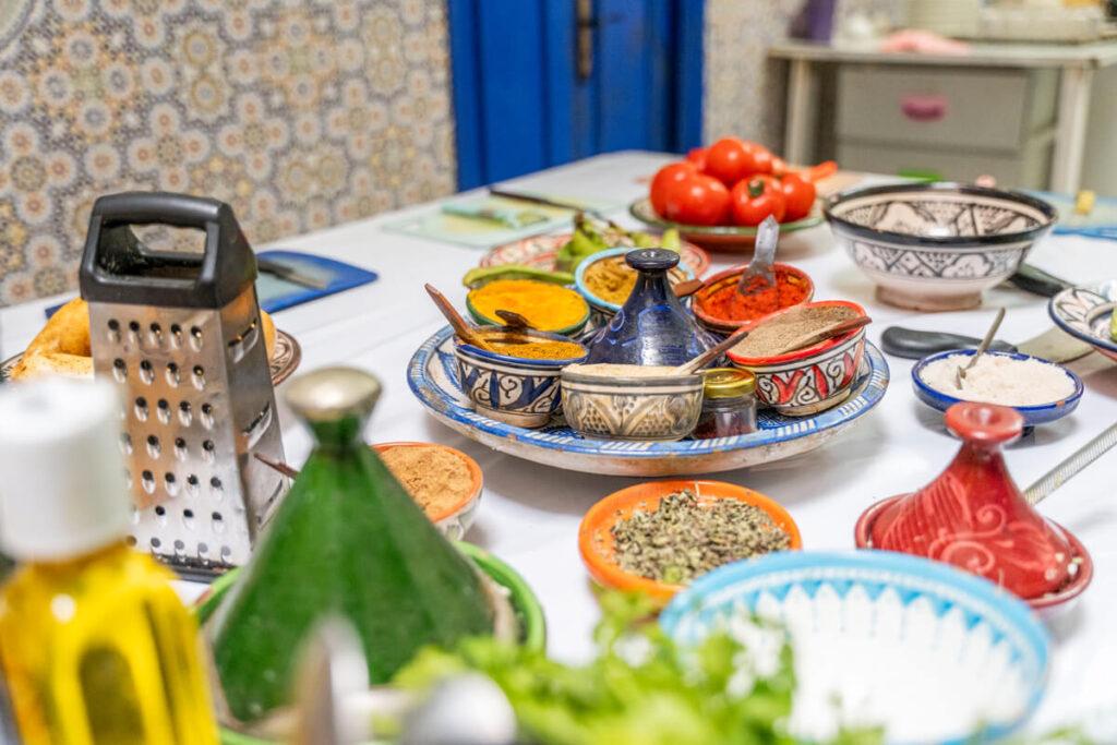 Clase de cocina Marrakech Marruecos