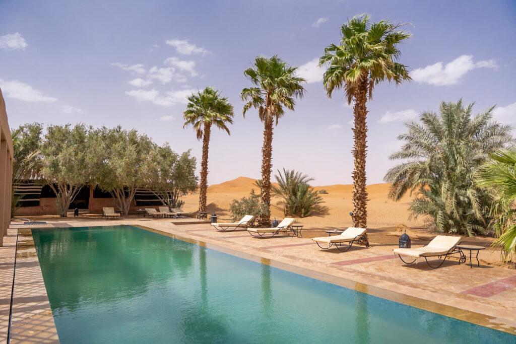 Alojamiento en las dunas de Merzouga, Sahara