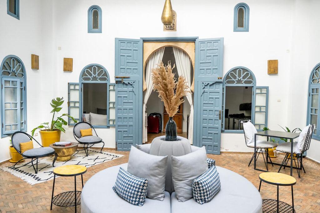 Riad Amaris Rabat Marruecos patio