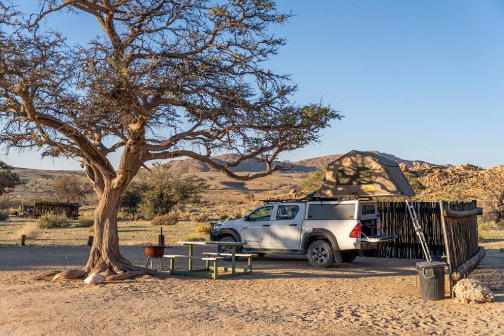 Costos de camping en Namibia