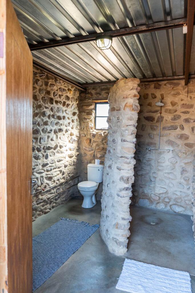 Baño privado en Tusker Camping