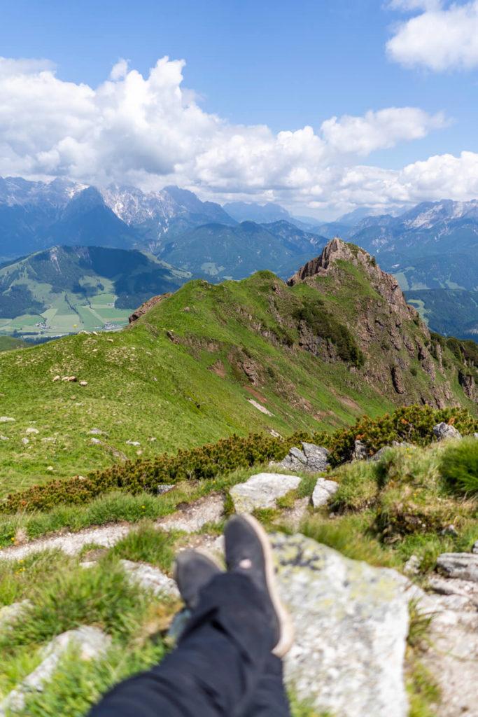 Senderismo-Henne-Gipfel-Vista