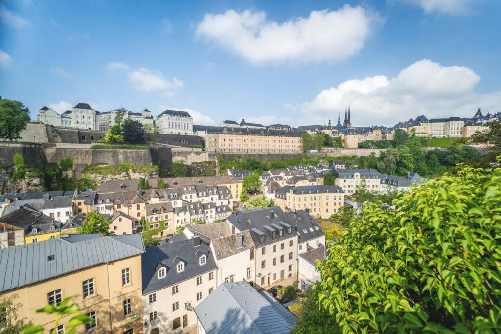 Aussicht Luxemburg Sehenswürdigkeiten Unterstadt Grund