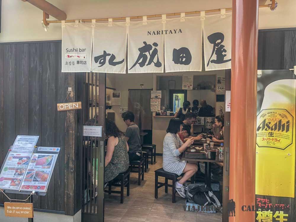 Sushi Naritaya. Donde comer en Kioto