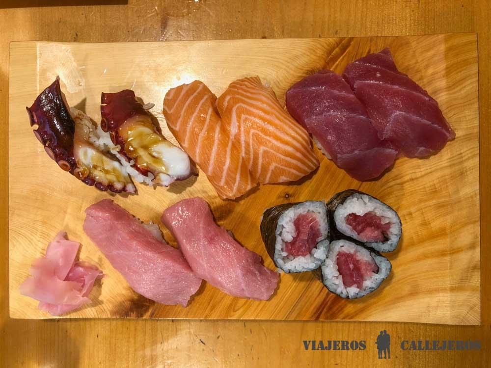 Kikyo Sushi. Donde comer en Kioto