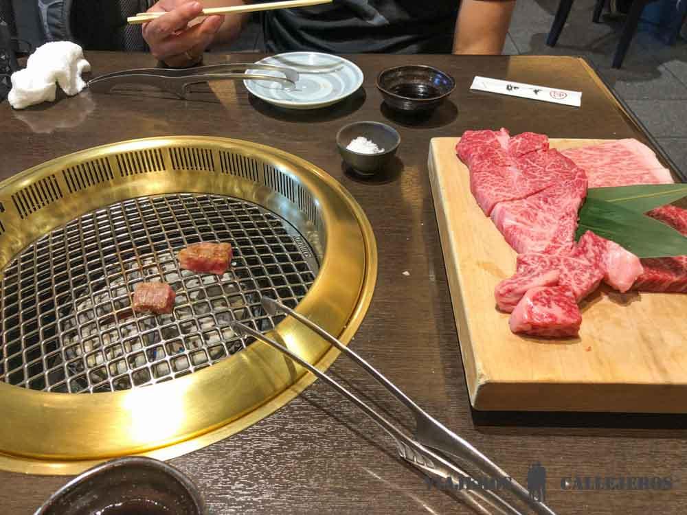 Carne de Hida. Maruaki en Takayama