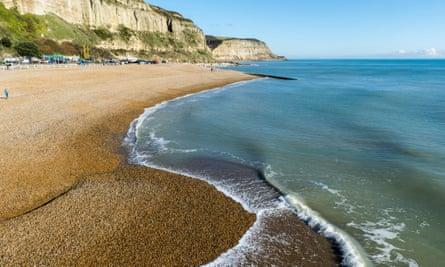 Hastings beach, East Sussex.