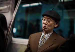 Seoul gallery: man asleep